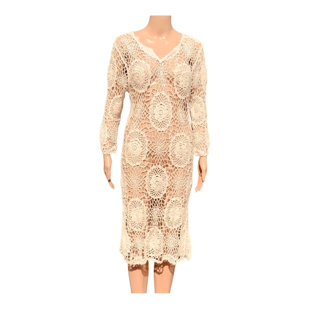 Tommy Bahama crochet dress or beach cover up Sz L NWOT